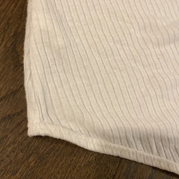 Charlotte Russe Solid White Ribbed Bodysuit - Picture 10 of 11